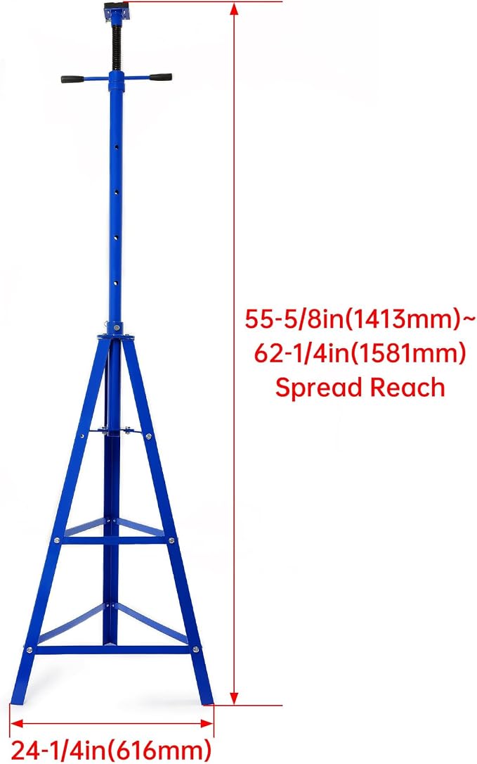 KUAFU Adjustable Under Hoist Tripod Stand, 4500 LBS Load Capacity, 2 Ton High - Image 8