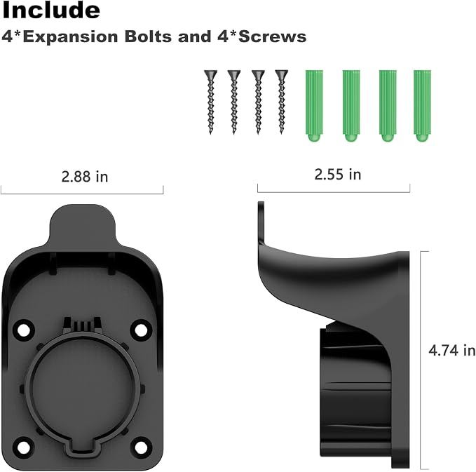 J1772 EV Charger Holder Wall-Mount - Image 7