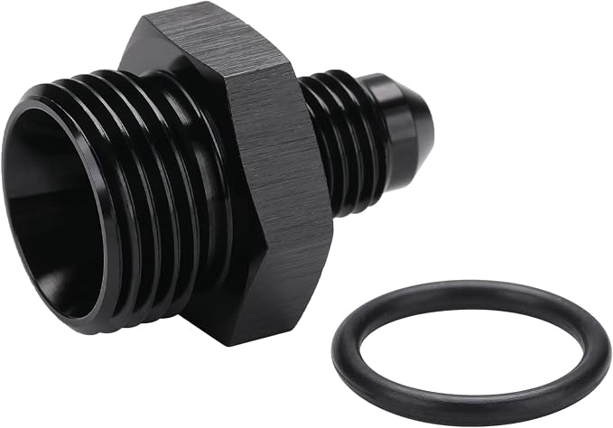 4AN Male Flare to 8AN ORB O-ring Boss Fuel Pump Rail Adapter Fitting Aluminum - Image 5