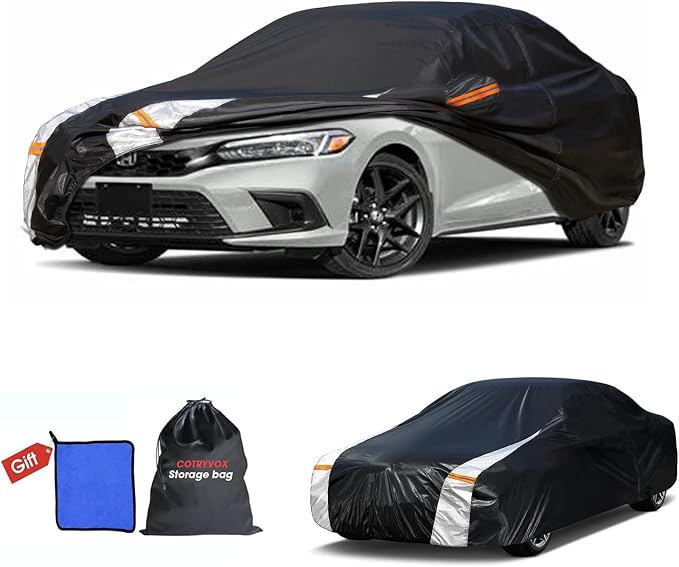 Honda Civic Car Cover 100% Waterproof All Weather, Gift by FocusonQualityServiceHear