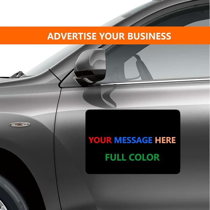 2 Pack Blank Car Door Magnet Sticker, Rounded Corners Magnetic Vehicle Sign - Image 4