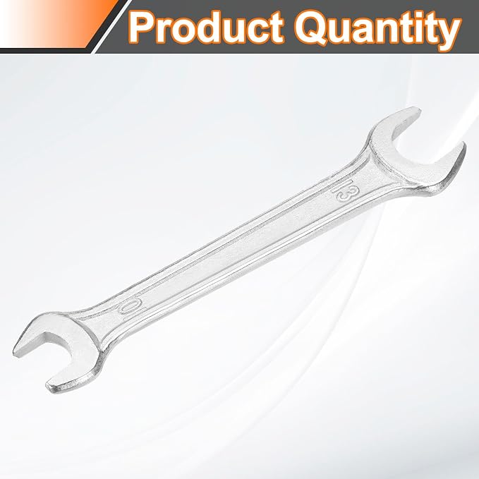 HARFINGTON Double Open End Wrench 10mm x 13mm Metric 15 Degree Offset Angle - Image 3