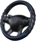 Flying Banner car Steering Wheel Cover Faux Leather Massage Universal fit 3D by FlyingBanner