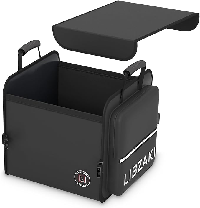 LIBZAKI Car Trunk Storage Organizer, Collapsible Trunk Storage Box by LILIBZAKI