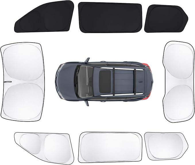 8pcs Car Window Shades for Grand Cherokee 22-25 Accessories, Windshield Side by Unknown