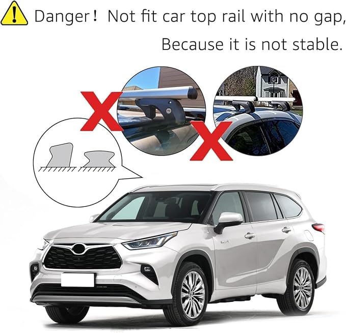 Amazon Basics Cross Rail Roof Rack, 52 inches, Fits up to 46" Spans between - Image 5