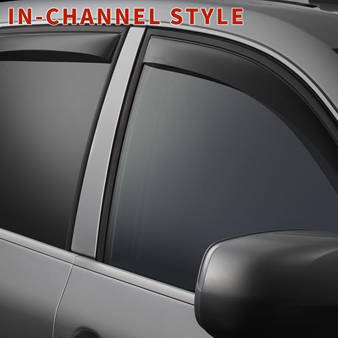 4PCS in Channel Rain Guards for 2014-2020 Nissan Rogue S SV SL, Durable Window - Image 3