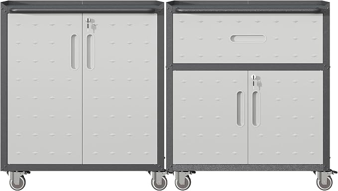 Metal Tool Cabinet, Garage Storage Cabinet System, Wall Cabinet & Locking by VIYET