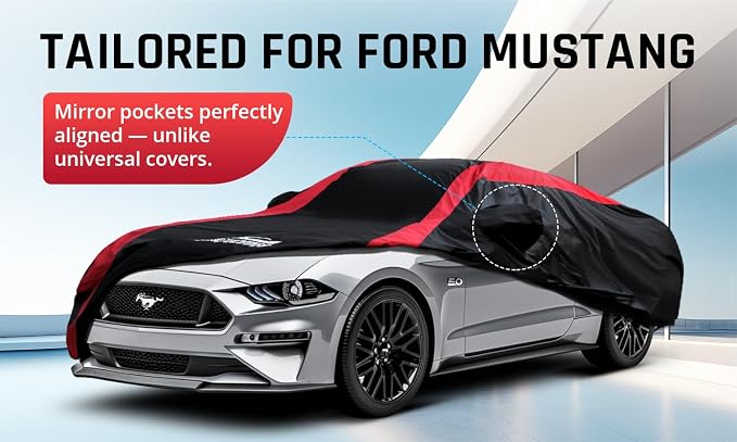 Mustang Car Cover Waterproof All Weather - Image 2