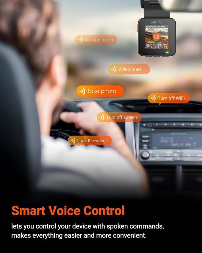 Vantrue E1 Lite 1080P WiFi Mini Dash Cam - Image 6