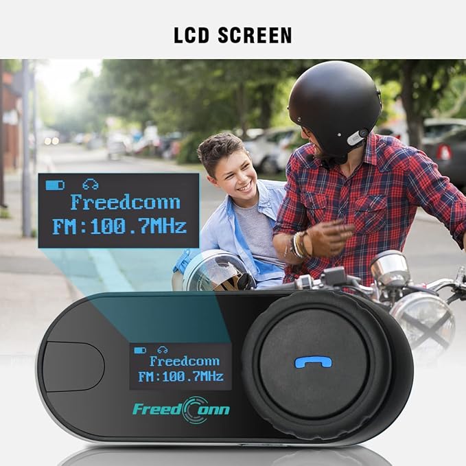 FreedConn 1pcs TCOM-SC Bluetooth Motorcycle Headset, 2-3 Riders Helmet - Image 5