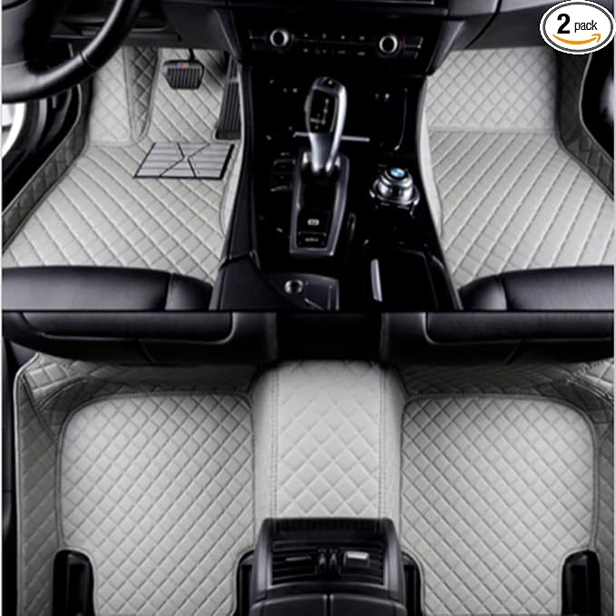 Custom All-Weather Protection Luxury Leather Floor Mats by JTXWANG