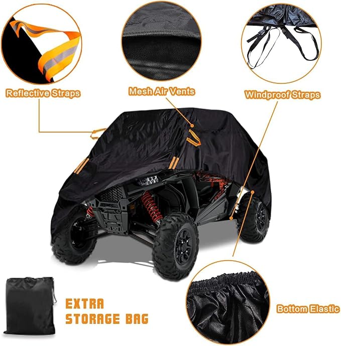 UTV Cover Waterproof Heavy Duty Oxford Cloth All Weather Protection Covers - Image 6