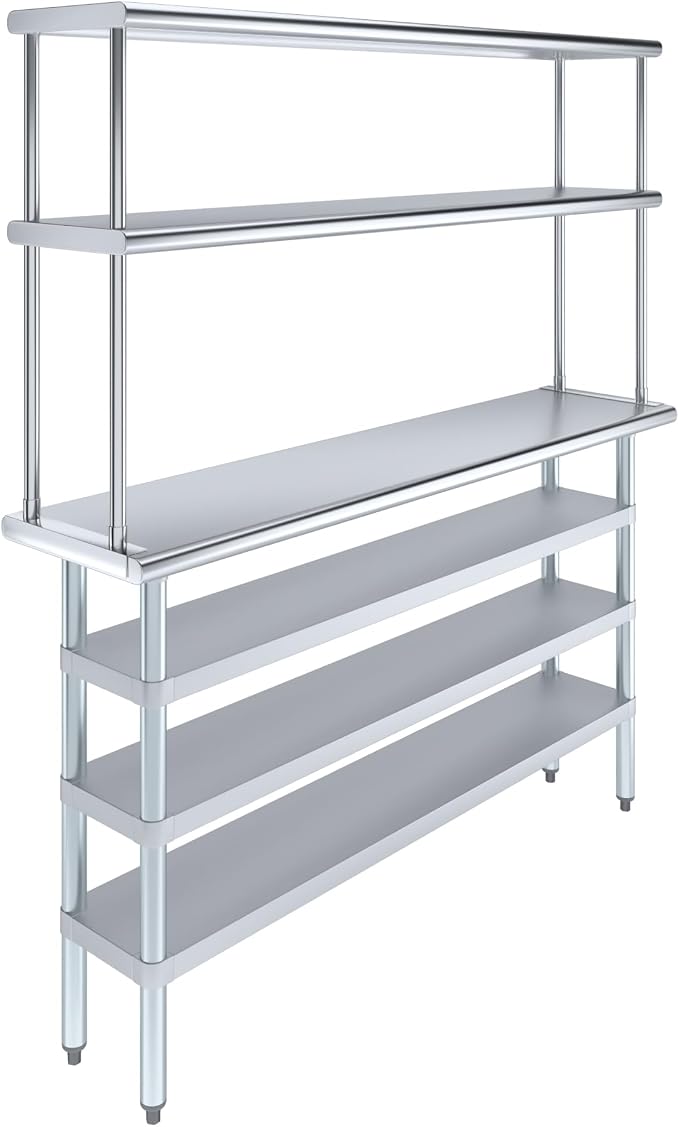 Amgood 14" x 60" Stainless Steel Work Table by AmGood
