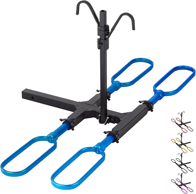 Trailer Hitch Bike Rack for Car 2 Bikes, E Bike Carrier Hitch Mount 2 Bike by Unknown