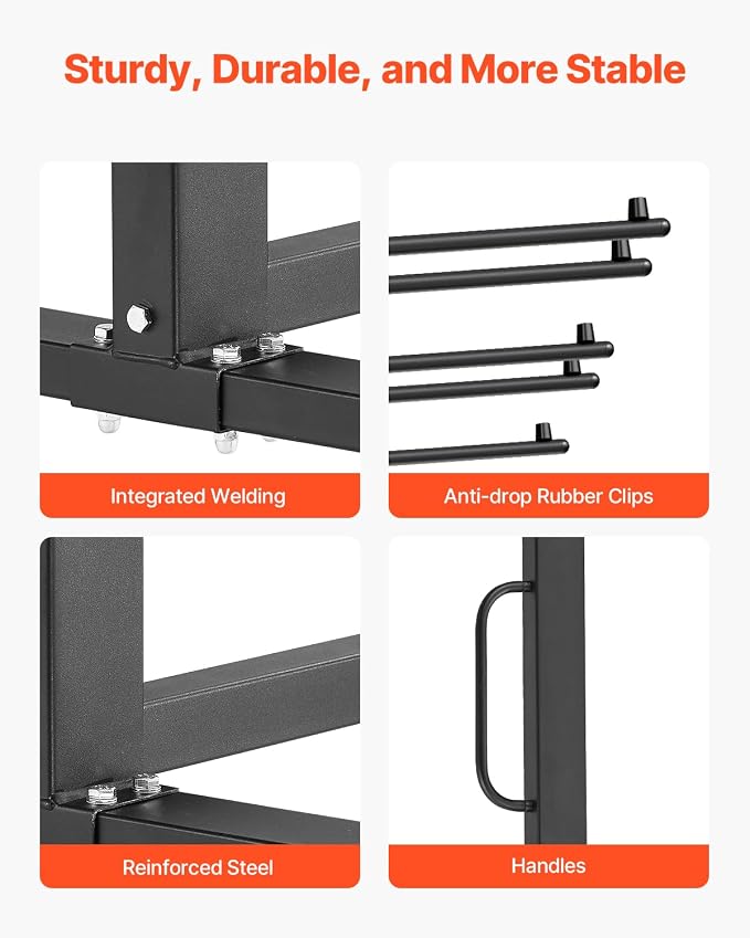 VEVOR Folding Chair Rack, 800 LBS Capacity, Heavy-Duty Chair Cart - Image 4