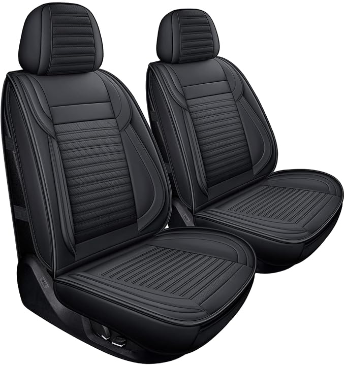 LINGVIDO Car Seat Covers, Breathable and Waterproof Faux Leather Automotive - Image 8