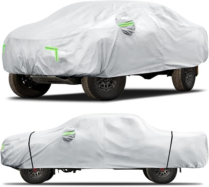 Car Cover Custom Fit for Toyota Tacoma 2005-2023, 6 Layers Truck Cover by Qualencey