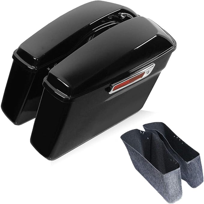 Green-L Vivid Black Hard Saddlebags by Green-LMotorParts
