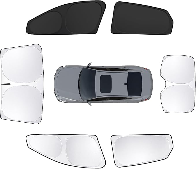6pcs Car Window Shades for Hyundai Elantra2021-2024 2025 Accessories, by Unknown