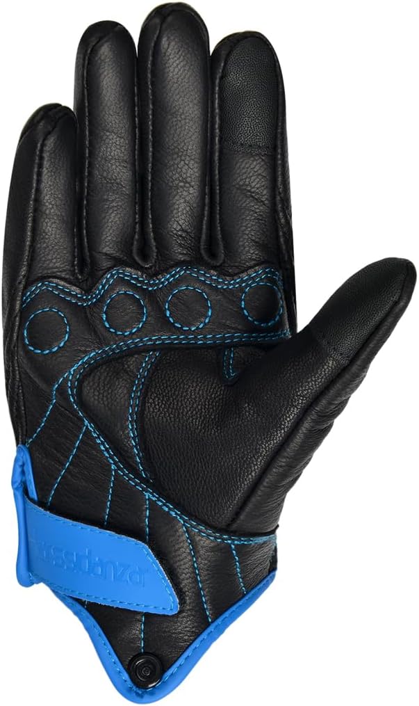 Harssidanzar Women's Motorcycle Gloves, Leather Motorcycle Gloves, Motorbike - Image 4