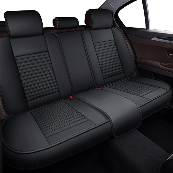 LINGVIDO Car Seat Covers, Breathable and Waterproof Faux Leather Automotive - Image 2