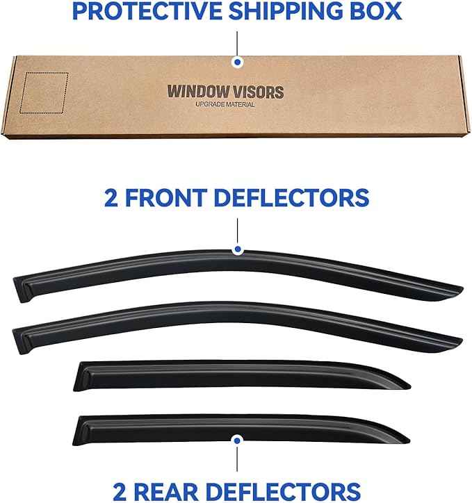 Window Visors Rain Guards Shield - Image 5