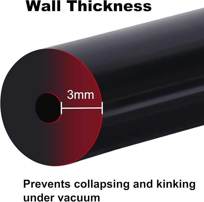 EVIL ENERGY 5/32 1/4 5/16 3/8 Silicone Vacuum Tubing Hose Line Kit 5FT 4PCS - Image 3