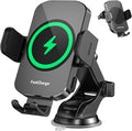 Wireless Car Charger, Fast Charging 15W Auto Clamping Car Charger Phone Holder by Unknown