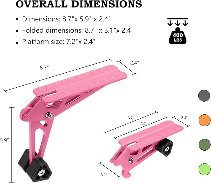 COWVIE Foldable Car Door Step Stand Pedal - Image 3