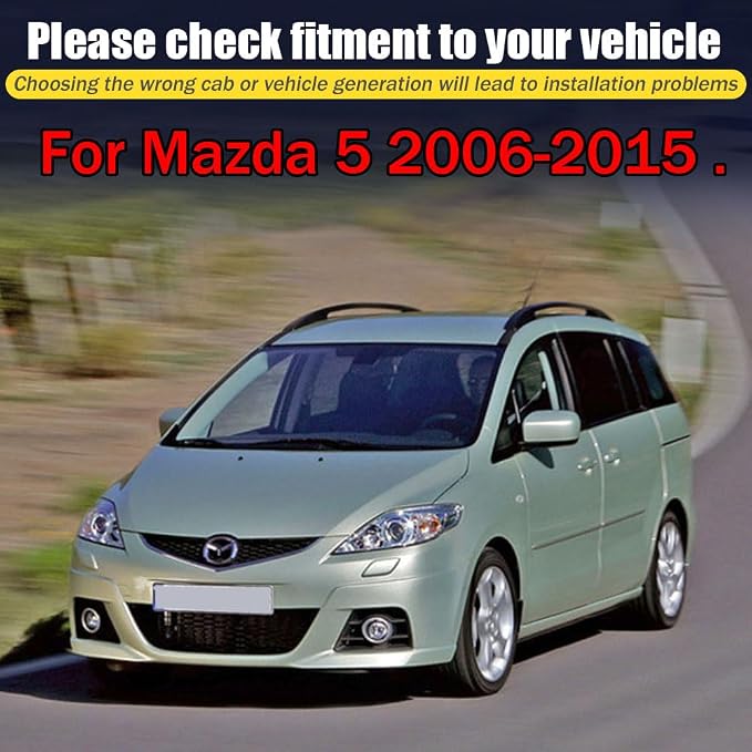 Rain Guards for Mazda 5 2006-2015, Tape-on Side Window Deflectors for Mazda 5 - Image 6