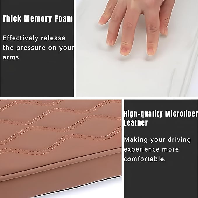 Leather Car Armrest Box Mat - Image 6
