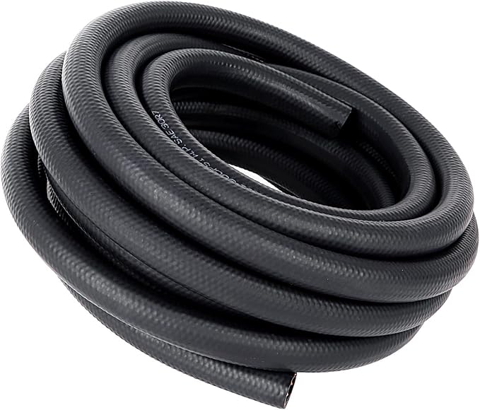 LokoCar Rubber Fuel Hose Line Push Lock 1/4" ID SAE 30R7 NBR 25ft 300PSI Black - Image 8