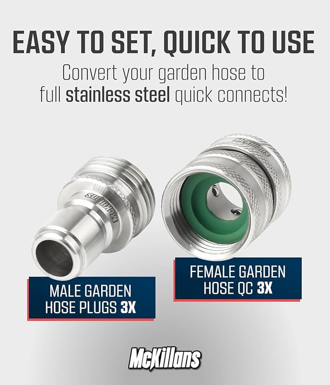 McKillans® Water Hose Quick Connect 3 Pack - Image 2