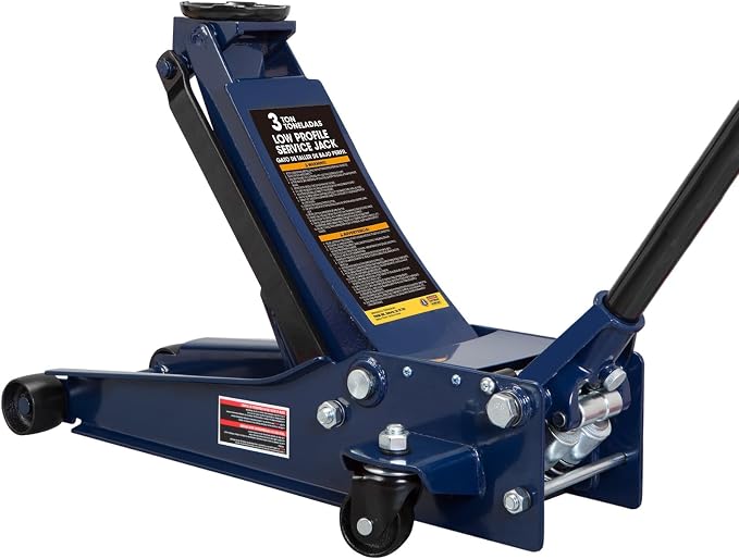TCE Ultra Low Profile 3 Ton Hydraulic Floor Jack, 6600 LBS Heavy Duty Dual Pump by TCE