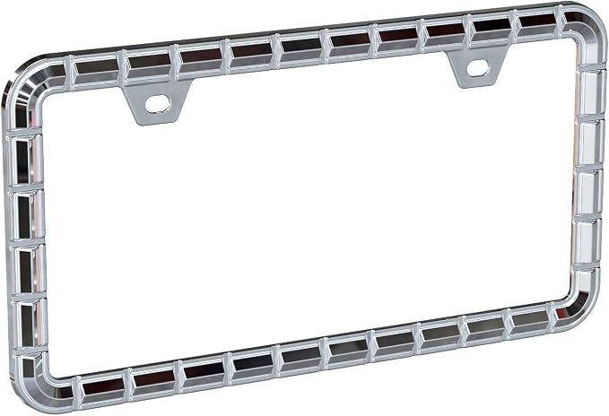 3D Chrome License Plate Frames, Pure Zinc Alloy Metal - Image 2