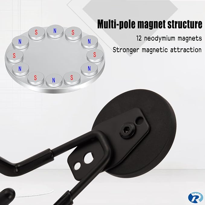 2 Pcs Magnetic Hook Heavy Duty, Strong Magnet Hooks - Image 5