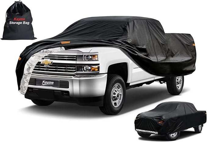 Kayme Truck Cover Custom Fit Chevrolet Silverado 2500HD Extended/Crew Cab LB. by kayme