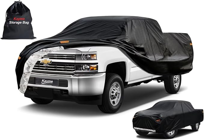 Kayme Truck Cover Custom Fit Chevrolet Silverado 2500HD Extended/Double Cab SB. by kayme
