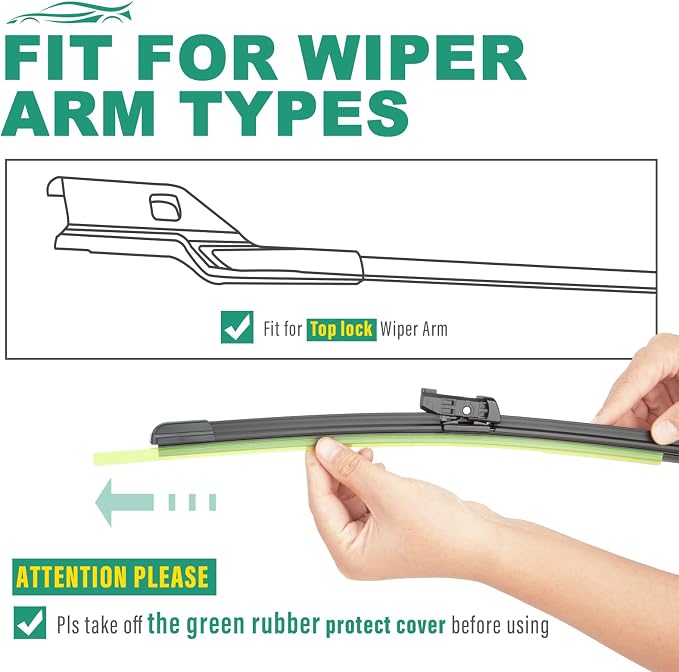 26" 22" 12" Windshield Wiper Blades Replacement - Image 8