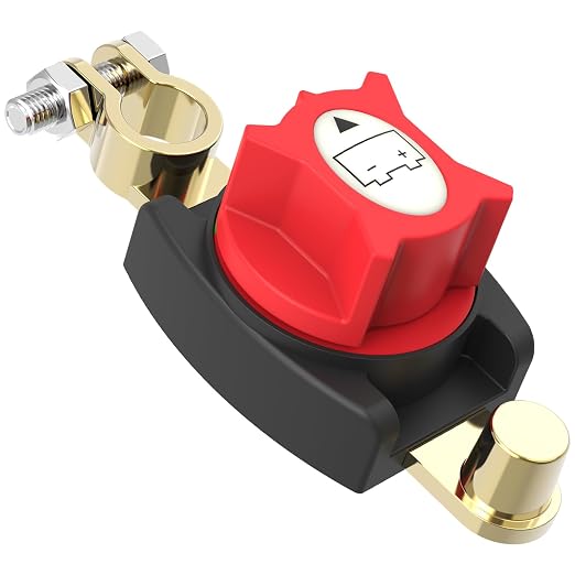 Top Post Battery Disconnect Switch, On/Off Battery Power Cut Off Switch 275A by Hilictokt