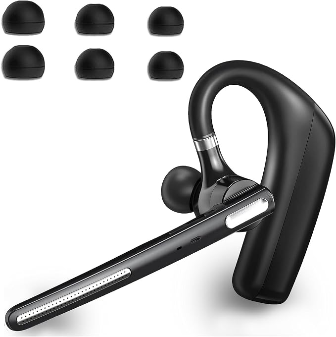 Bluetooth Headset V5.4, Wireless Bluetooth Earpiece by OPINAY