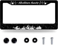 Advebture Awaits License Plate Frame Mountain Waves Forest License Plate by GORSNKYE
