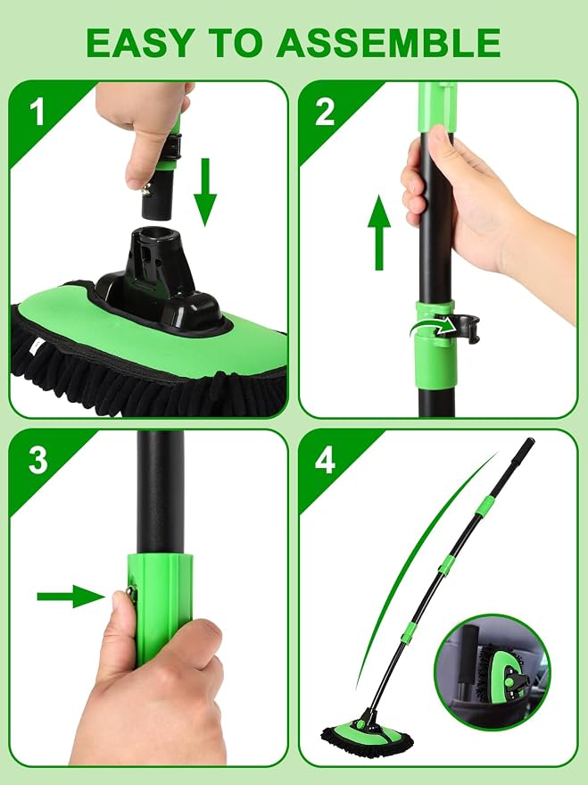 53" 15° Curved Car Wash Brush - Image 6