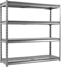 The Atlas 72" W Heavy Duty Garage Shelving Load 8000 Lbs, 4 Tier Metal Storage by Shuntong