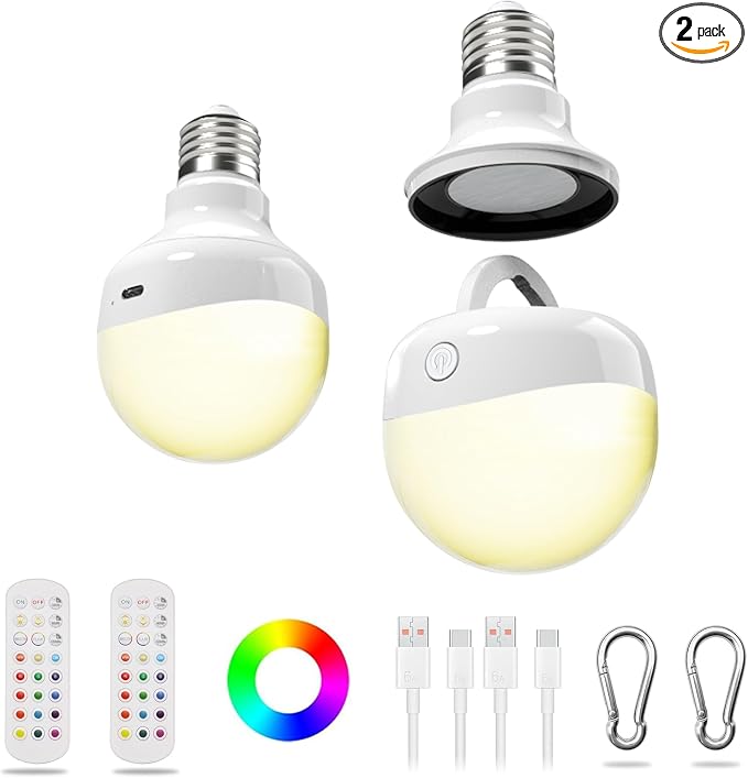 HISTAR Rechargeable Light Bulbs, 2500mah Battery Light Bulbs by HistarDirect