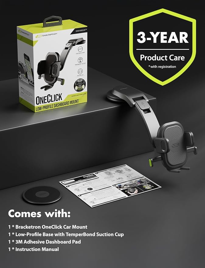 Bracketron OneClick Dashboard Cell Phone Holder - Image 9