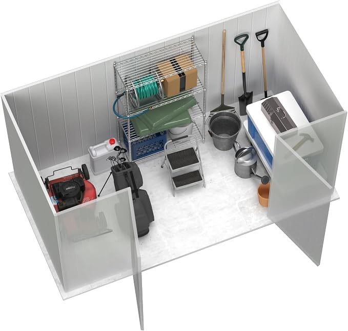 Absco Premier Storage Sheds, DIY Backyard Shed, Utility Tool Storage, Weather & - Image 4