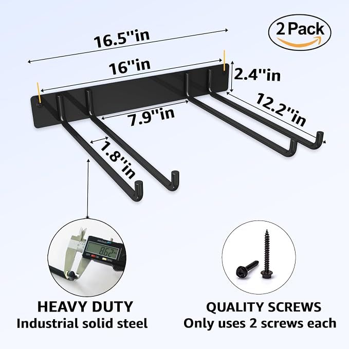 YYR Folding Chair Storage Rack, Garden Tool & Foldable Chairs Organizer Hangers - Image 2