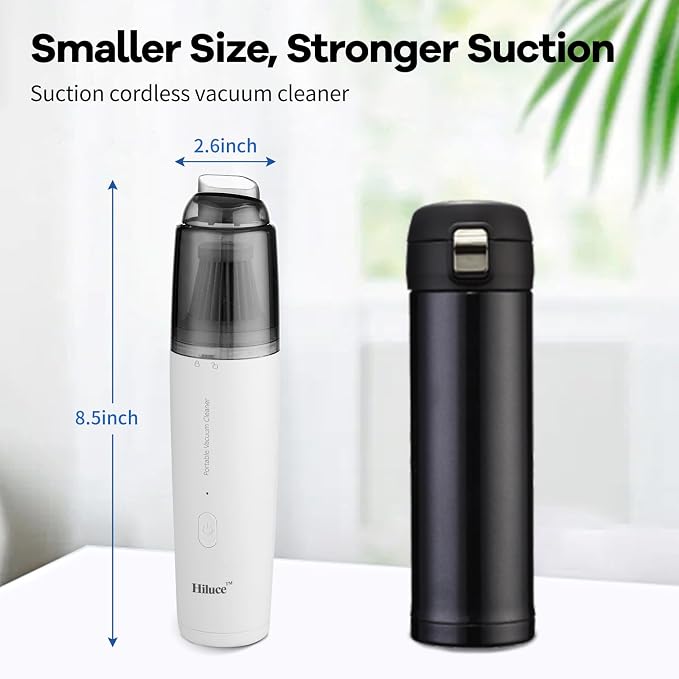 Mini Vacuum Cleaner Cordless, Portable Keyboard Vacuum Cleaner, Wireless - Image 3